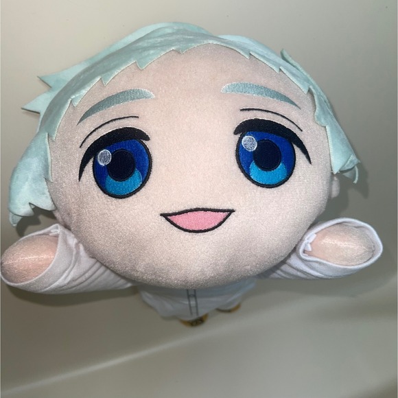 Anime Style Plush Doll – Laying Down – Blue Hair – 18 inch – No Tags - Picture 6 of 9